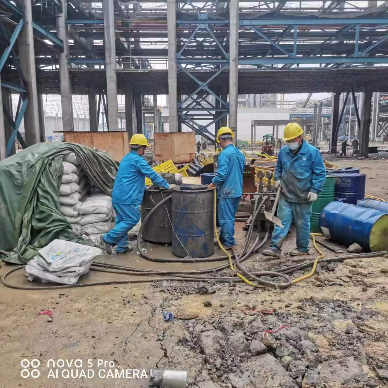 兴平设备基础下沉沉降注浆加固施工